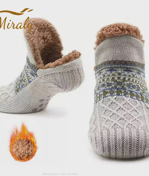 Super Warme Unisex Huissokken met Pluche Voering - Antislip & Comfortabel voor Winter
