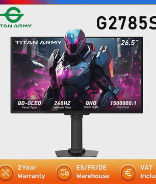 Titan Army G2785S 26.5" QD-OLED Gaming Monitor | QHD 240Hz | 0.03ms | HDR10 | Esports