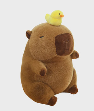 Zachte Capybara Knuffelset: Moeder met 4 Kleintjes - Pluche Dierenkussen