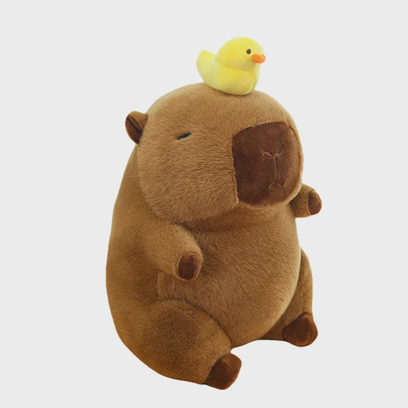 Zachte Capybara Knuffelset: Moeder met 4 Kleintjes - Pluche Dierenkussen