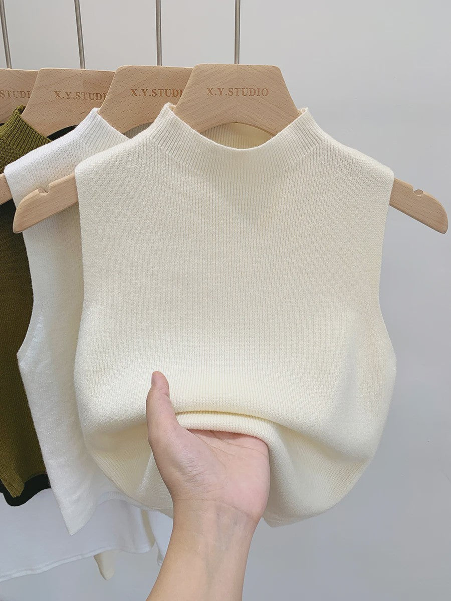 Gebreide Tanktop Dames - Mouwloos Vest Trui voor Lente & Zomer