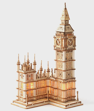 Robotime Rolife 3D Houten Puzzel: Iconische Tower Bridge & Big Ben Bouwpakket