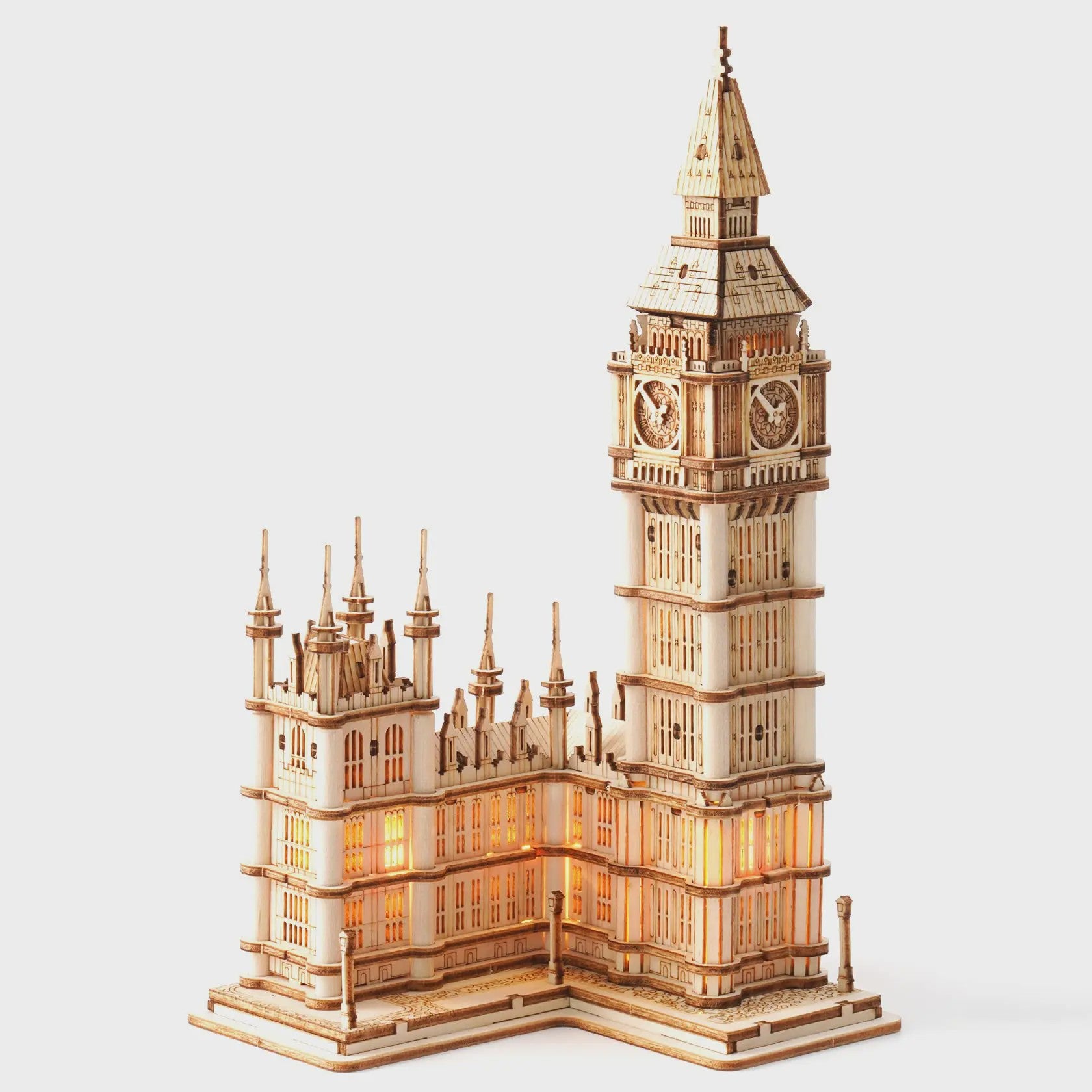 Robotime Rolife 3D Houten Puzzel: Iconische Tower Bridge & Big Ben Bouwpakket