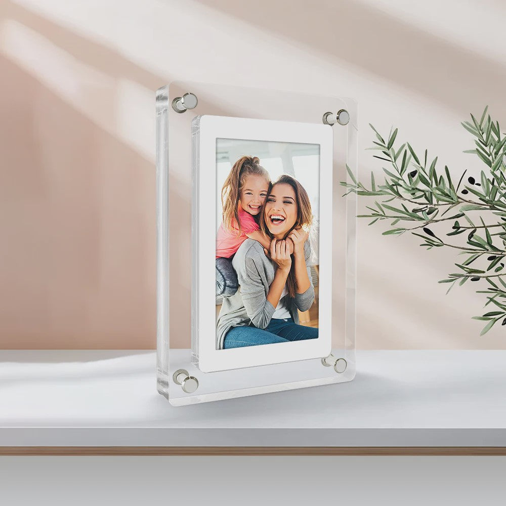 Digitale Fotolijst 5 & 7 Inch - Acryl, IPS Scherm, 4GB Geheugen, Oplaadbaar