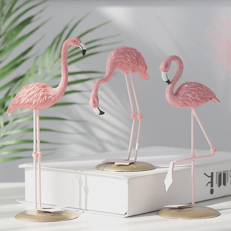 Roze Flamingo Ornament - Stijlvolle Hars Decoratie voor Huis, Kantoor & Cadeau