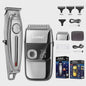 Kemei KM-1949 All Metal Hair Clipper & KM-2028 Shaver Set - Professioneel Draadloos Trimmer & Scheerapparaat