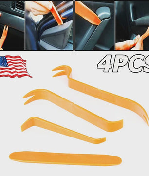 4-delige Autotrim Verwijderingsset: Paneel, Deur, Dashboard & Radio Clip Gereedschap