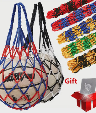 Duurzame Basketbal Net Tas - Sterk Geweven Nylon Opbergnet voor Ballen