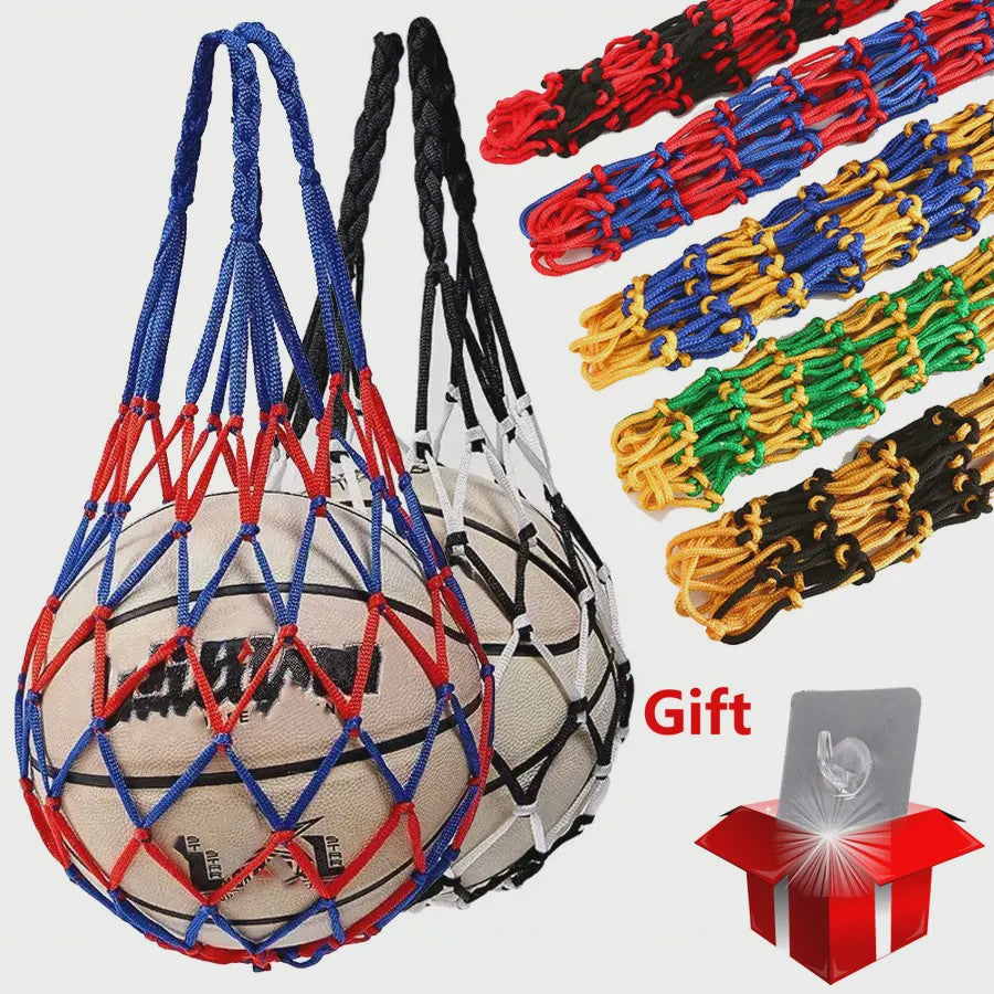 Duurzame Basketbal Net Tas - Sterk Geweven Nylon Opbergnet voor Ballen