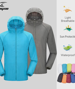 Unisex Waterdichte Outdoor Jas - Lichtgewicht Windjack met UV Bescherming