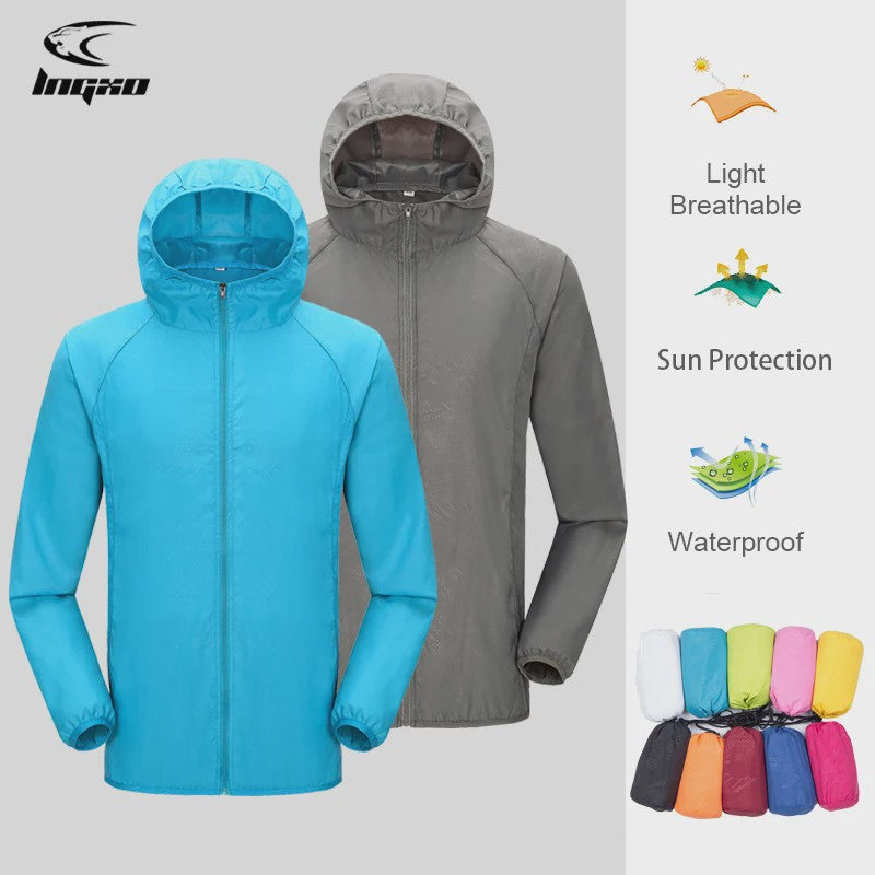 Unisex Waterdichte Outdoor Jas - Lichtgewicht Windjack met UV Bescherming