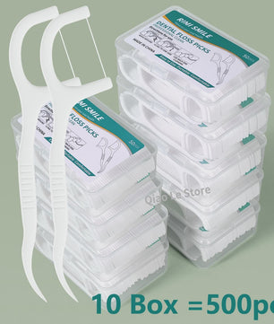 Professionele Tandflosstokjes - Draagbaar & Wegwerp voor Optimale Mondhygiëne