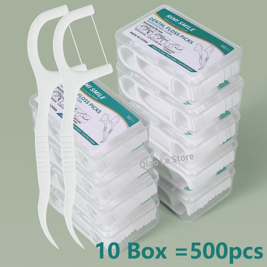 Professionele Tandflosstokjes - Draagbaar & Wegwerp voor Optimale Mondhygiëne