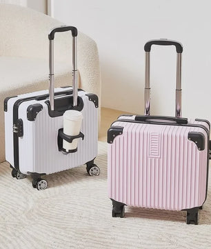 18-inch Trolley Koffer met Bekerhouder - Stijlvol en Praktisch Reisbagage