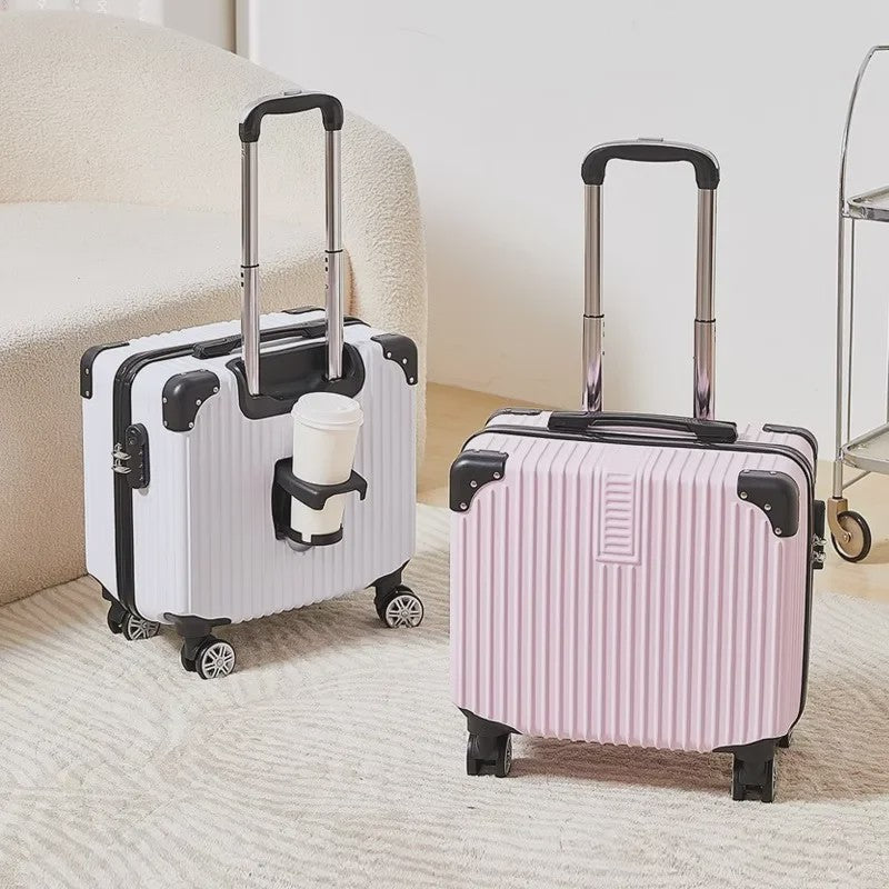 18-inch Trolley Koffer met Bekerhouder - Stijlvol en Praktisch Reisbagage