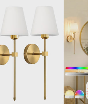 Draadloze Wandlamp met Afneembare Batterijlamp en Afstandsbediening - 15 Kleuren