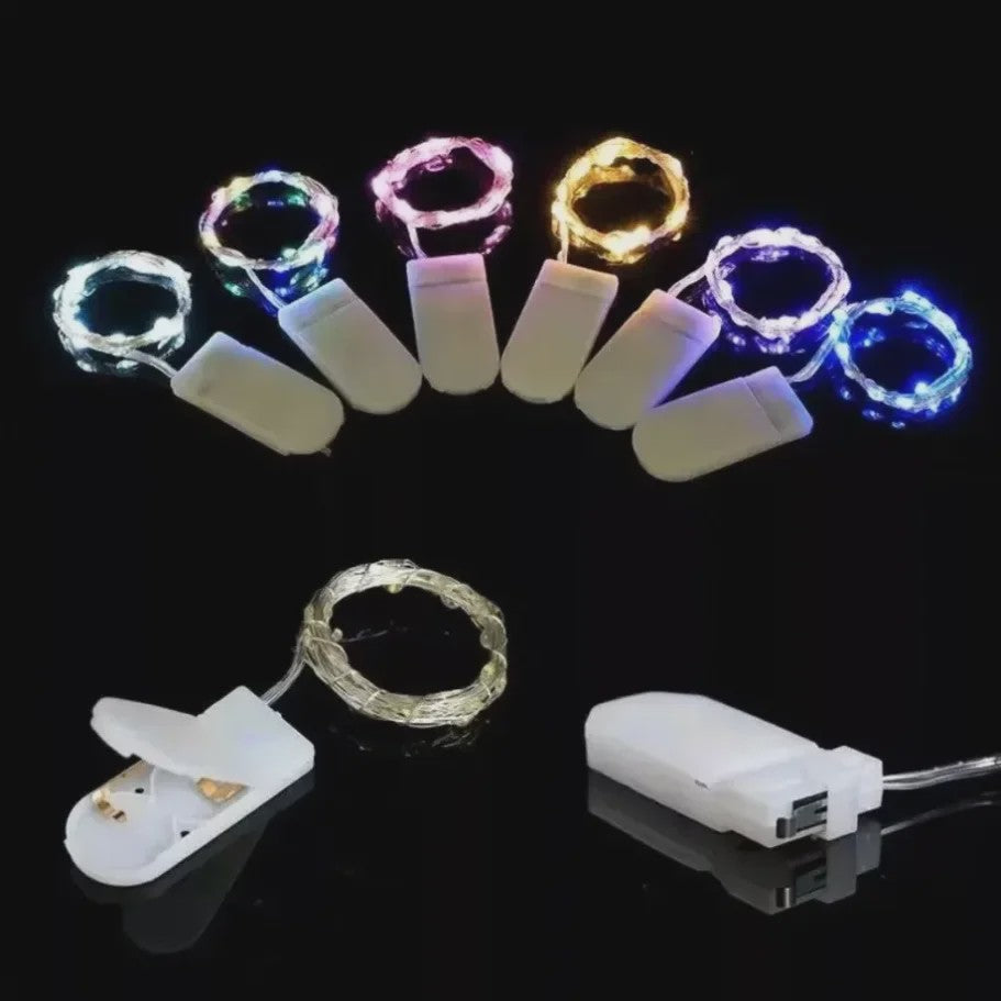 Waterdichte LED Snoer Verlichting - 1-5M Koperdraad - Batterij Aangedreven - Feest & Kerst Decoratie