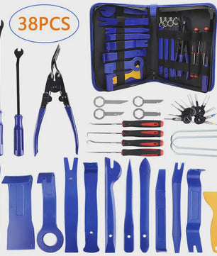 38-delige Auto Interieur Demontage Kit: Kunststof Trim Verwijderaar & Clips Trekker Set