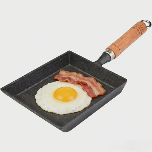 Gietijzeren Vierkante Koekenpan - Ideaal voor Tamagoyaki, Eieren & Pannenkoeken