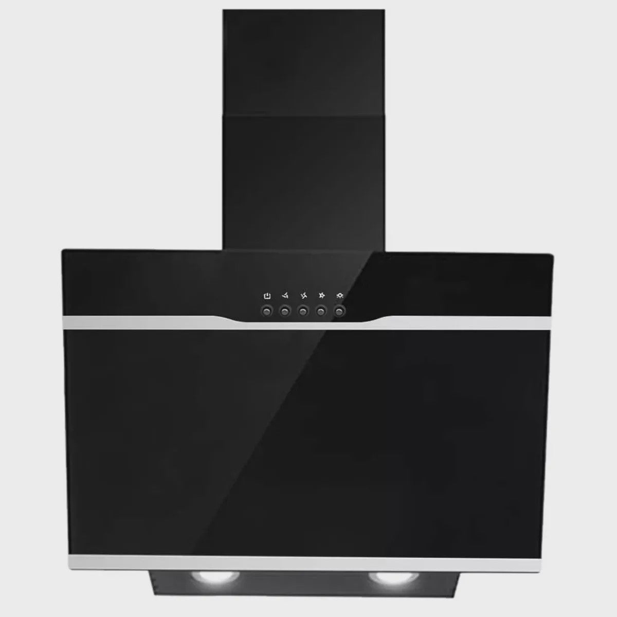 TopStrong Wandafzuigkap 60cm Zwart RVS - Eenvoudig Reinigbare Filters