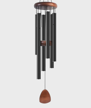Luxe Windgong 28 Inch met 6 Afgestemde Aluminium Buizen - Decoratie voor Tuin, Patio & Cadeau
