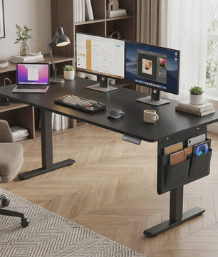 Elektrisch in hoogte verstelbaar bureau 140x60 cm - Songmics