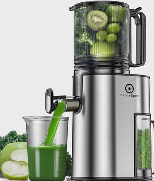 Automatische Slow Juicer Cold Press - 1.8L, 250W, BPA-Vrij, met 130mm invoer voor hele groenten en fruit