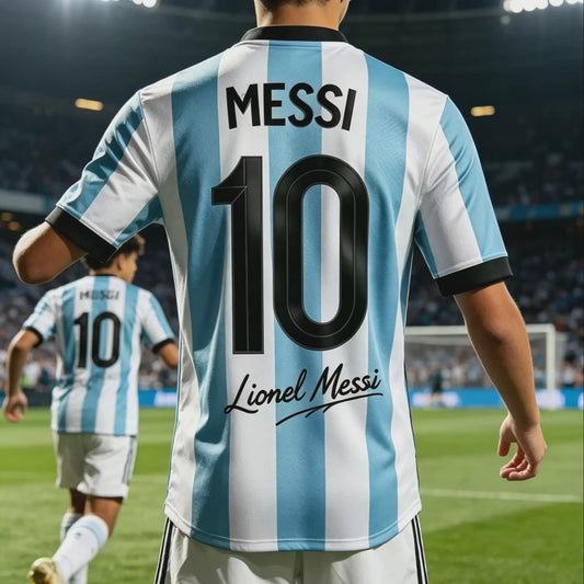 Messi #10 Jubileum T-shirt - Heren, Dames & Kinderen - Sneldrogend
