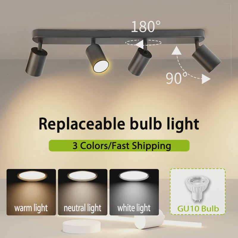 Verstelbare GU10 LED Spot Plafondlamp - Keuze uit 2, 3 of 4 Spots