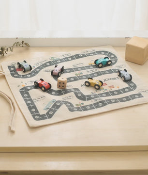 Montessori Verkeersspeelmat met Houten Auto's - Educatief Spel voor Kinderen