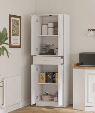 HOMCOM Keukenbuffet Kast met Deuren, Lades en Verstelbare Planken - Modern Design