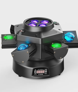 Krachtige 150W Moving Head DJ Lichtshow met 6 Armen - RGBW LED, DMX512 voor Feest, Bruiloft & Disco