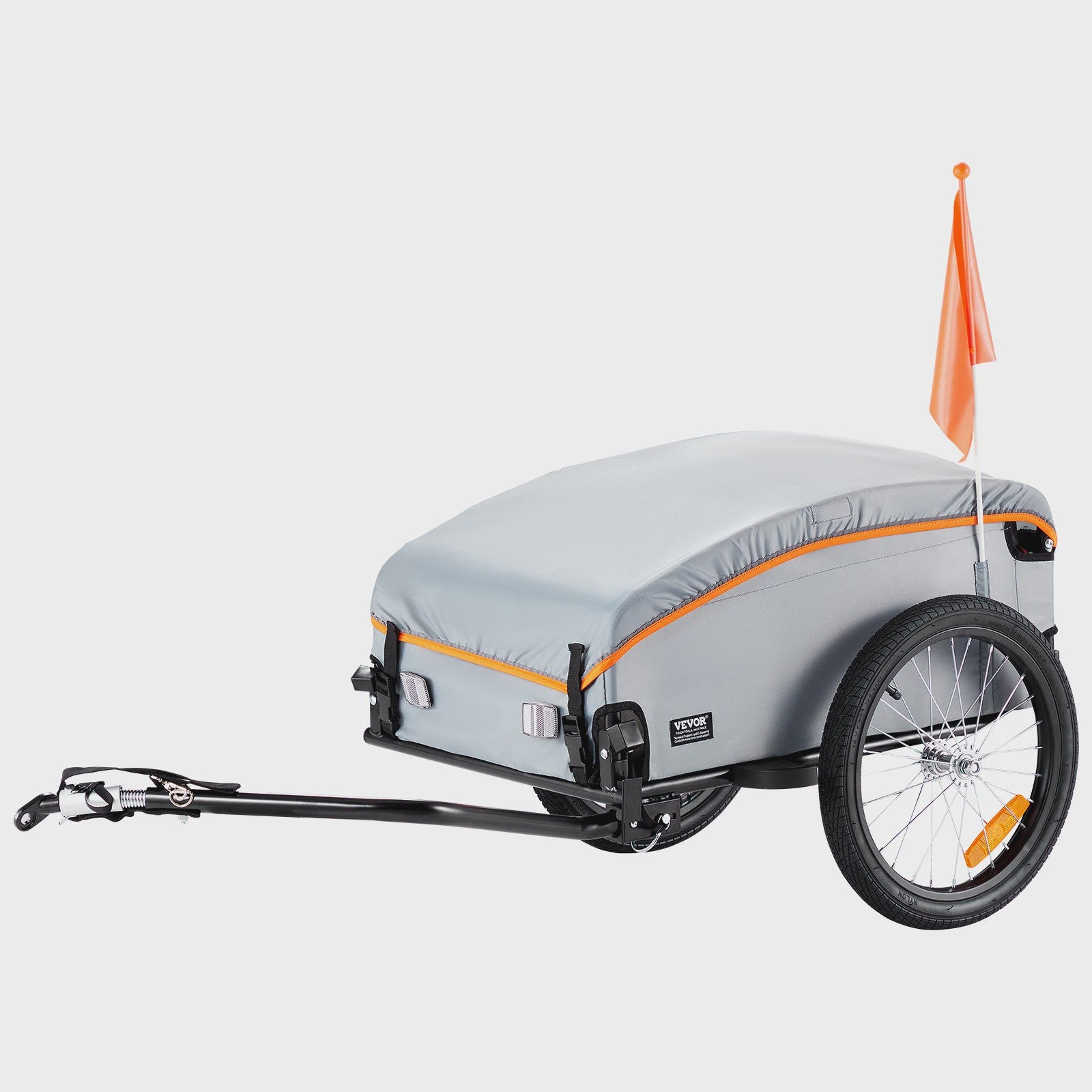 Opvouwbare Fietskar voor Cargo - 45kg Laadvermogen, Waterdicht, Reflectoren