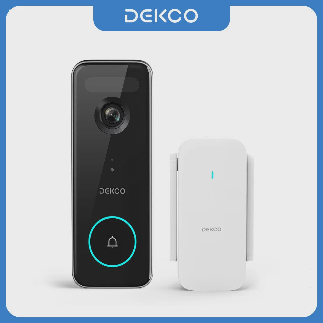 Dekco 5MP Ultra HD WiFi Video Deurbel met PIR Bewegingsdetectie & Tweeweg Audio
