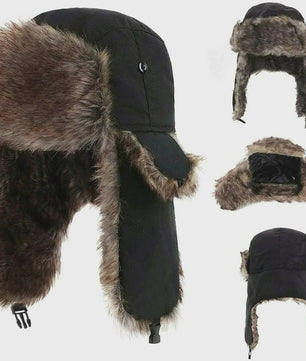Warme Ushanka Wintermuts voor Heren met Oorflappen - Russische Trapper Stijl
