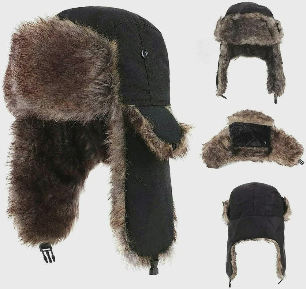 Warme Ushanka Wintermuts voor Heren met Oorflappen - Russische Trapper Stijl