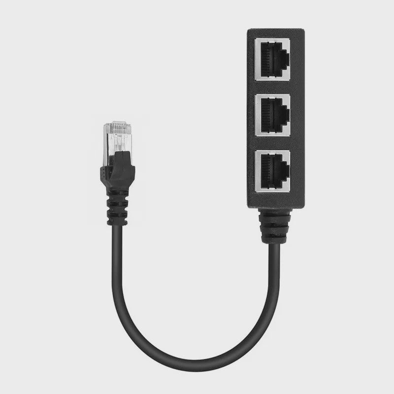 RJ45 Netwerk Splitter Adapter - 1 Male naar 2/3 Female Ethernet Poorten