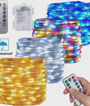 Waterdichte Batterij Sfeerverlichting met Afstandsbediening - 8 Modi voor Kerst, Feest & Decoratie