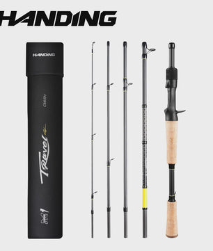 HANDING M1 Travel Hengel - Compacte Reishengel, 40-43cm, 5-6 Delen, Fast Action