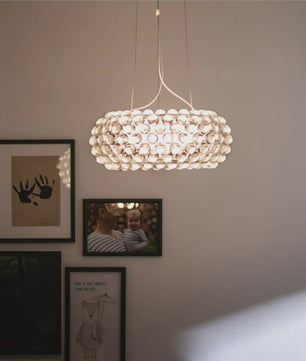 Foscarini Caboche Hanglamp - Luxe Acryl Bol Pendel voor Woonkamer, Eetkamer & Slaapkamer