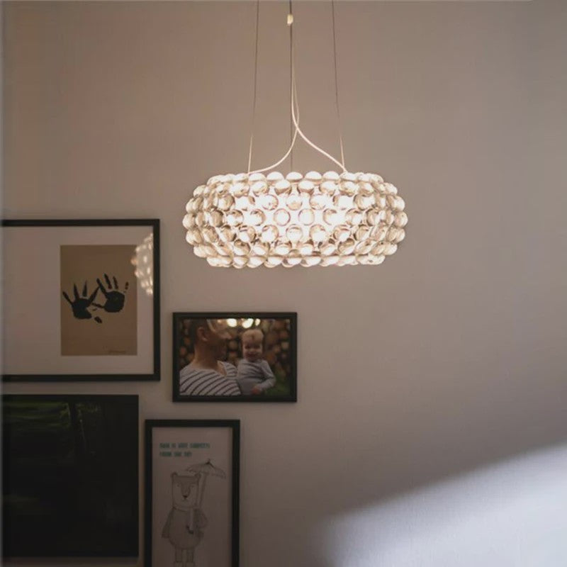 Foscarini Caboche Hanglamp - Luxe Acryl Bol Pendel voor Woonkamer, Eetkamer & Slaapkamer
