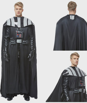 Darth Vader Cosplay Kostuum Heren - Compleet Halloween Verkleedpak met Cape