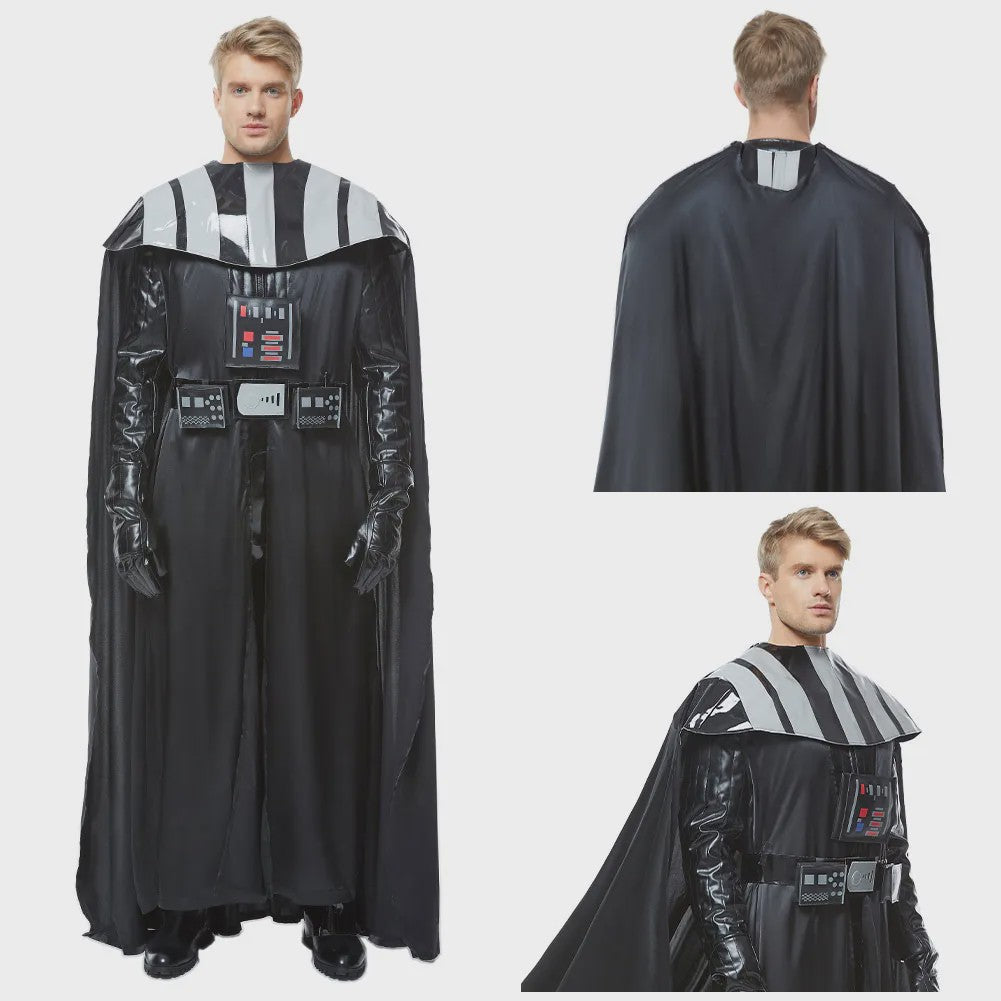 Darth Vader Cosplay Kostuum Heren - Compleet Halloween Verkleedpak met Cape