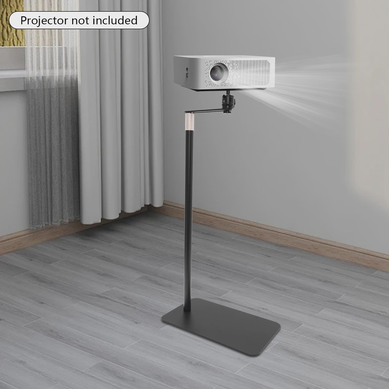 Verstelbare Projector Stand met 360° Draaibaar Plateau - Stabiele Vrijstaande Mount