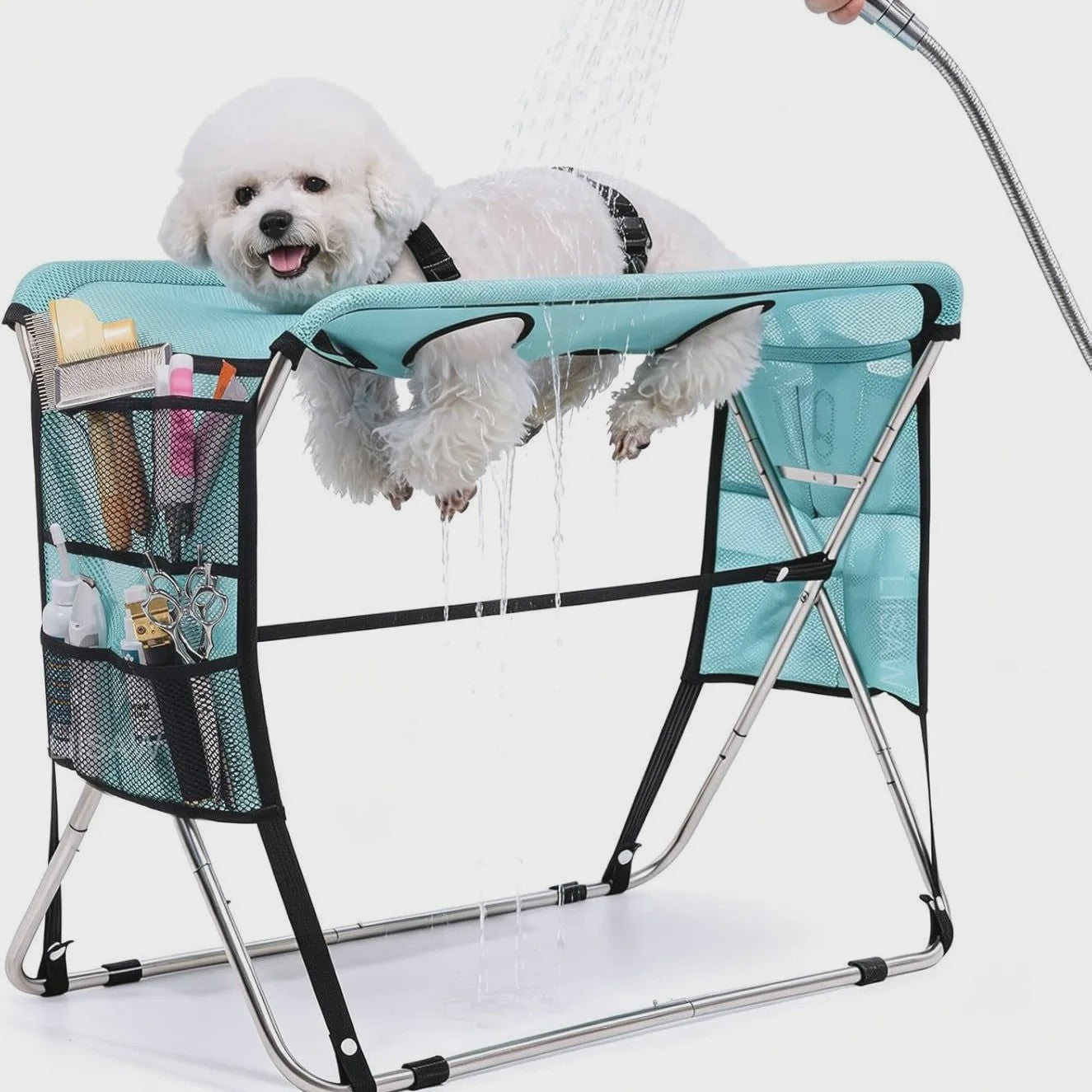 Opvouwbare Hond & Kat Trimtafel met Staander - Ideaal voor Baden en Verzorging