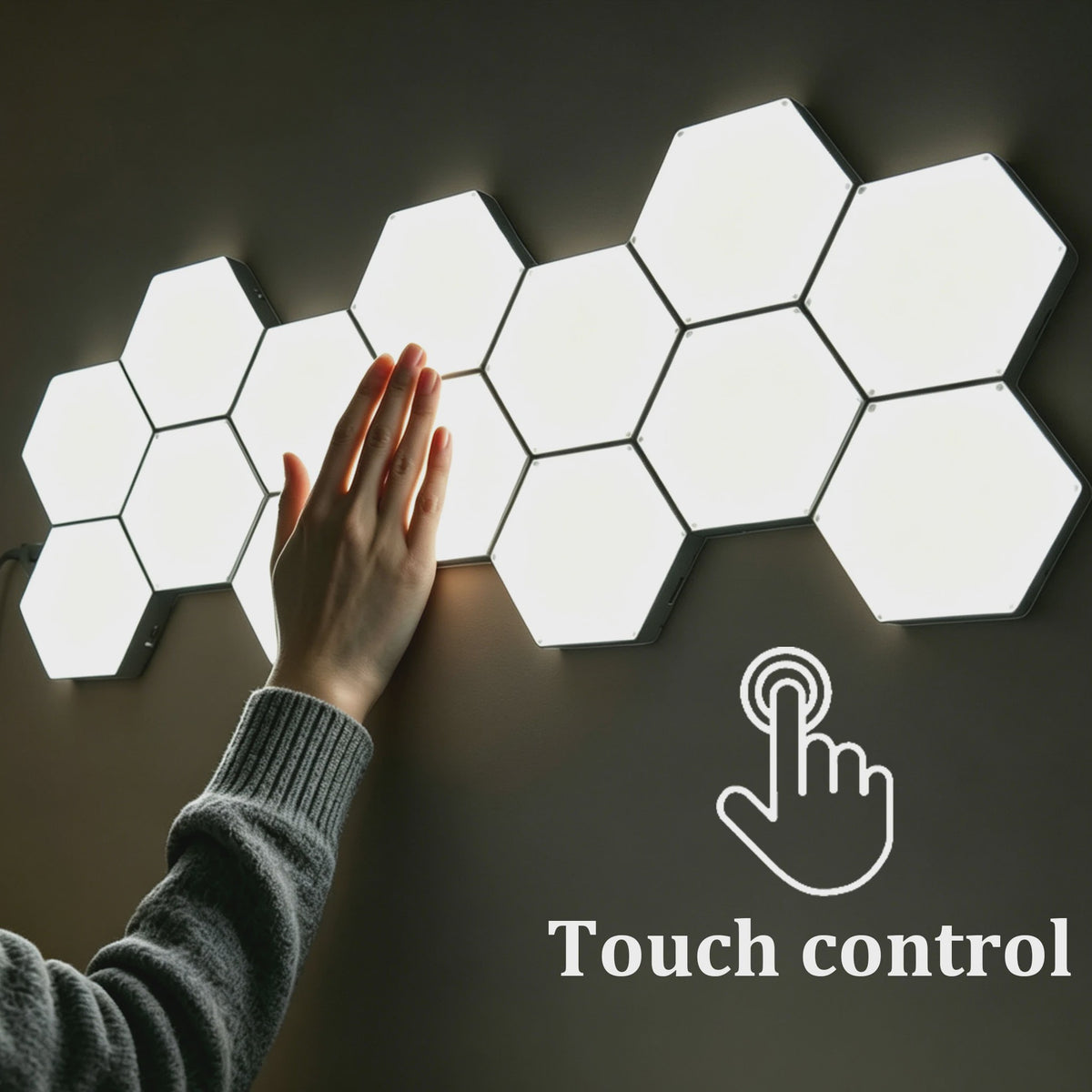 Modulaire Hexagon LED Wandlampen - Touch Gevoelig & DIY Combinatie