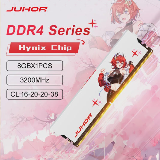 JUHOR DDR4 8GB 3200MHz CL16 Desktop RAM - Hoge Prestaties & Stabiliteit