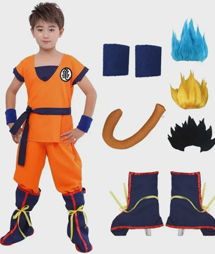 Son Goku Kinder Cosplay Kostuum - Anime Dragon Ball Z Outfit voor Feestjes & Halloween