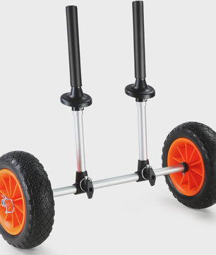 Robuuste Kayak & Kano Trailer Kar met 10'' Massieve Banden - Verstelbare Breedte & 127kg Draagvermogen