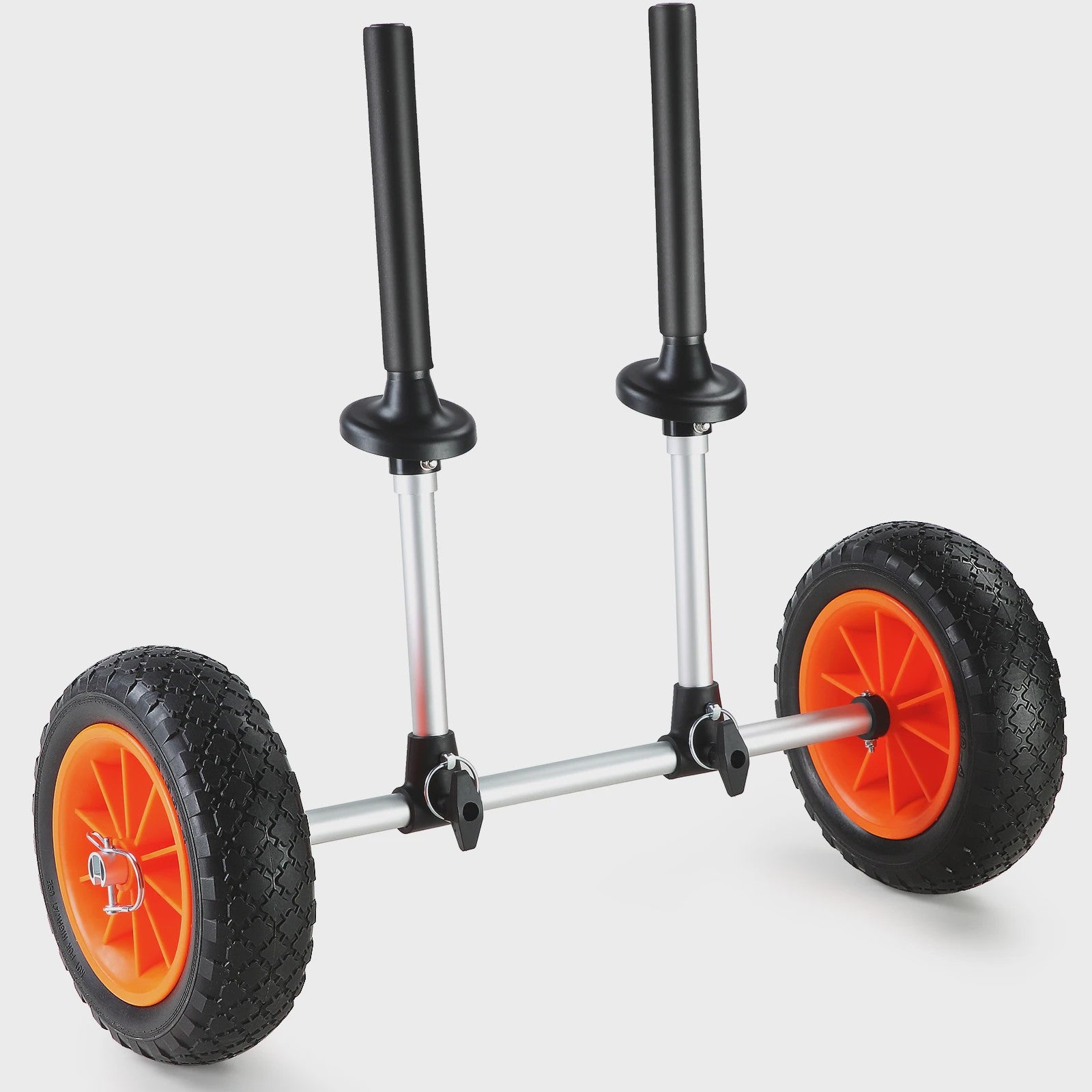 Robuuste Kayak & Kano Trailer Kar met 10'' Massieve Banden - Verstelbare Breedte & 127kg Draagvermogen
